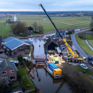 Montage Stokkelaarsbrug Montage Stokkelaarsbrug