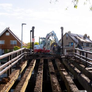 Ophaalbrug de Leyens renovatie Ophaalbrug de Leyens renovatie